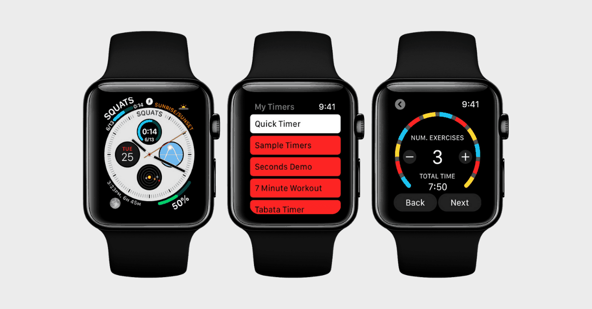 Seconds Interval Timer Best HIIT App Apple Watch