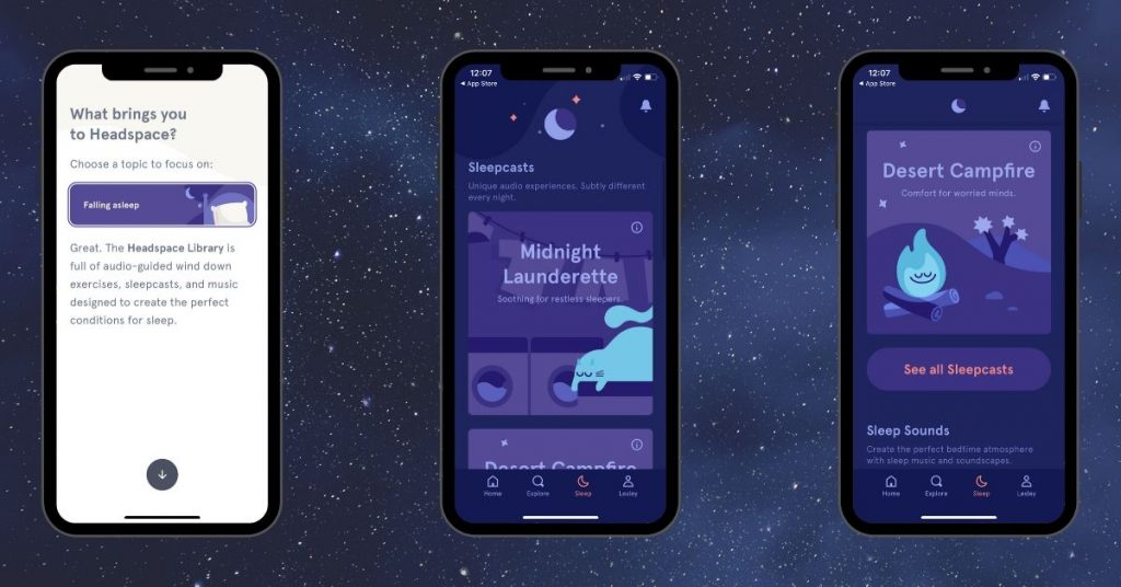 Sleep By HeadSpace Sleep Aid App Screenshots